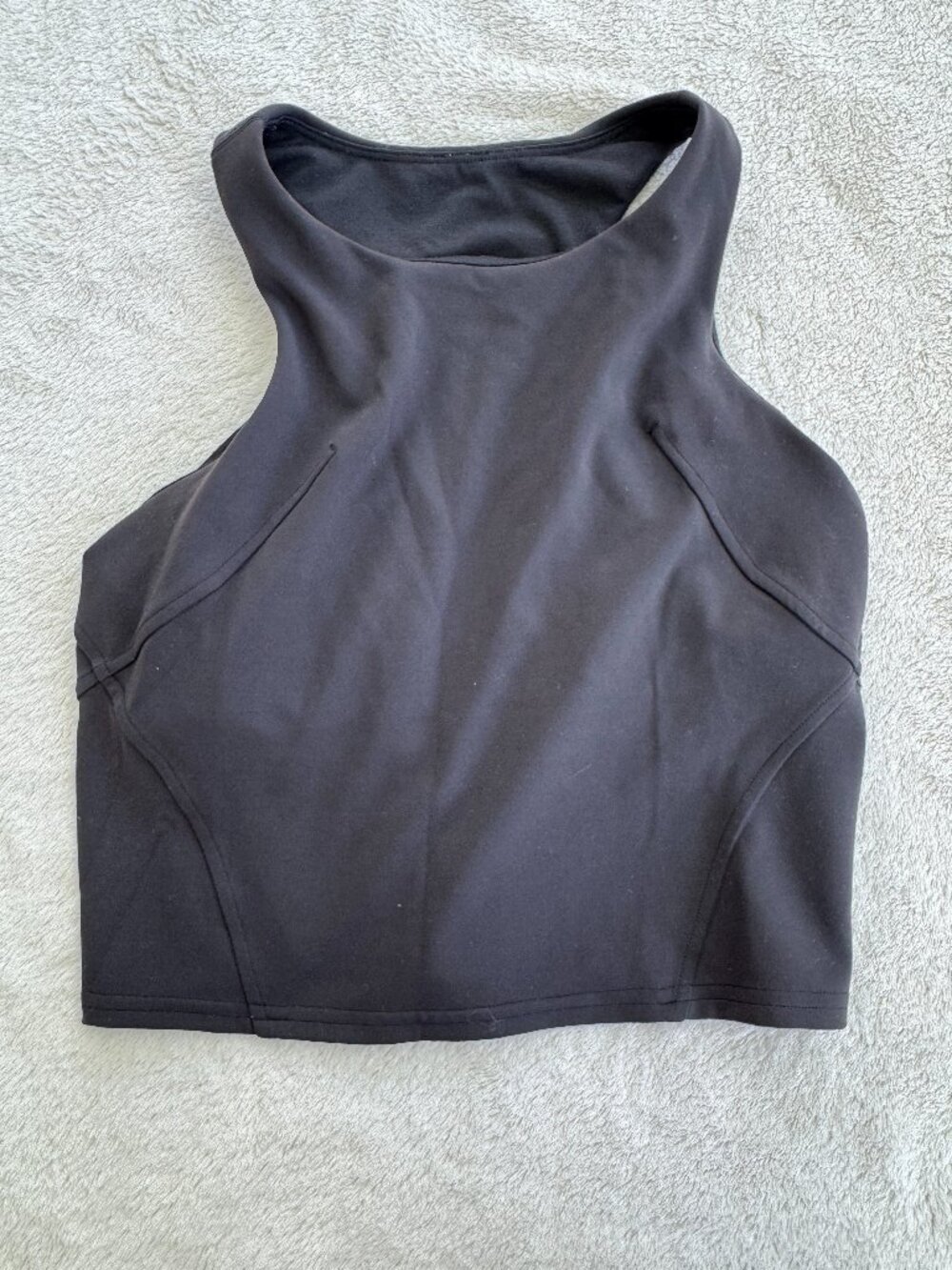 Lululemon Black Tank Bra Top Size 6